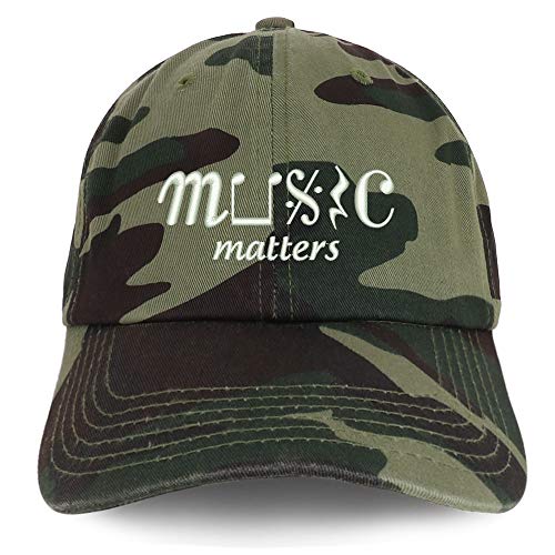 Trendy Apparel Shop Music Matter Embroidered Brushed Cotton Cap
