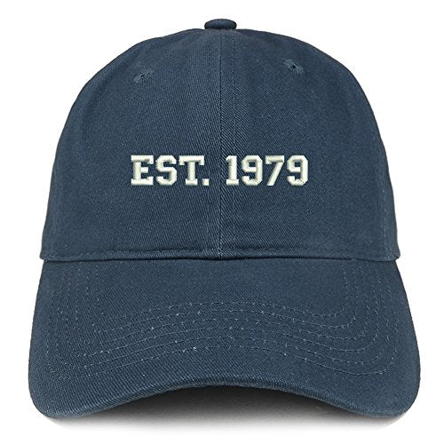 Trendy Apparel Shop EST 1979 Embroidered - 42nd Birthday Gift Soft Cotton Baseball Cap