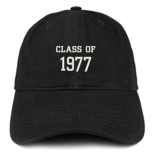 Trendy Apparel Shop Class of 1977 Embroidered Reunion Brushed Cotton Baseball Cap