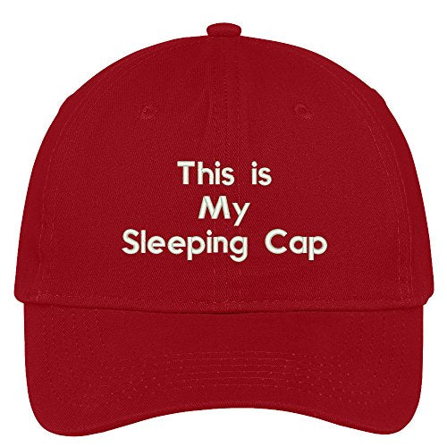 Trendy Apparel Shop This is My Sleeping Cap Embroidered Brushed 100% Cotton Baseball Cap