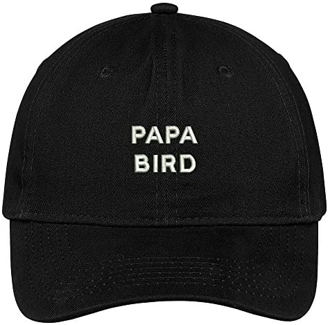 Trendy Apparel Shop Papa Bird Embroidered Soft Brushed Cotton Low Profile Cap