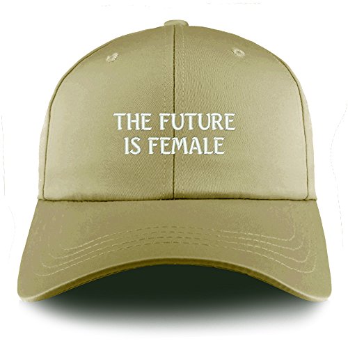 Trendy Apparel Shop The Future is Female Embroidered Structured Satin Adjustable Cap