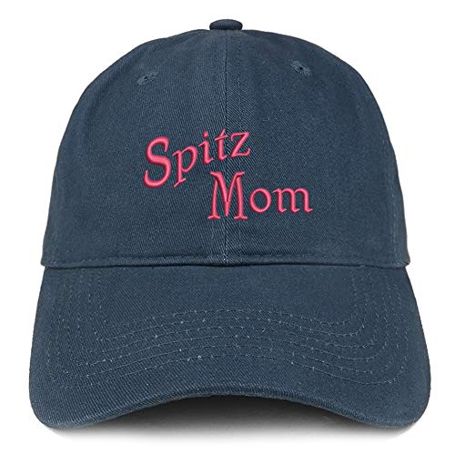 Trendy Apparel Shop Spitz Mom Embroidered Soft Crown 100% Brushed Cotton Cap
