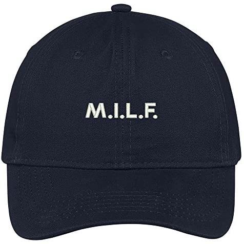 Trendy Apparel Shop Milf Embroidered Brushed Cotton Adjustable Cap Dad Hat