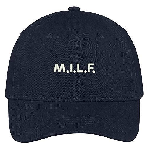 Trendy Apparel Shop Milf Embroidered Brushed Cotton Adjustable Cap Dad Hat
