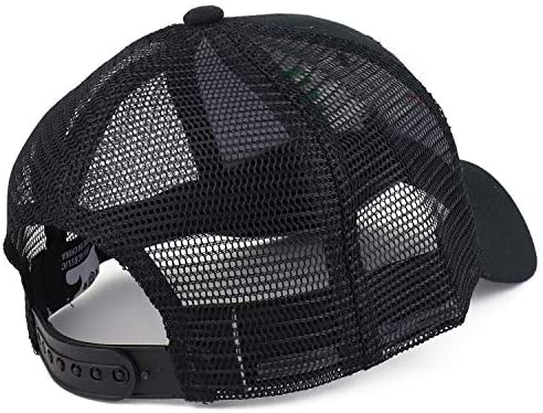 Trendy Apparel Shop Hecho En Mexico Eagle Embroidered Trucker Mesh Baseball Cap