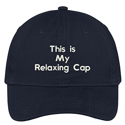 Trendy Apparel Shop This Is My Relaxing Cap Embroidered Brushed 100% Cotton Baseball Cap