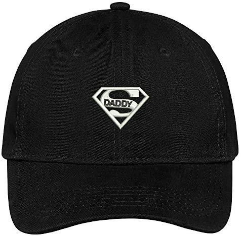 Trendy Apparel Shop Super Daddy Embroidered Soft Low Profile Cotton Cap Dad Hat