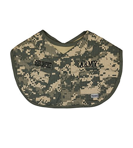 Trendy Apparel Shop Infant Army Recruit Military Camouflage Printed Baby Bib - ACU