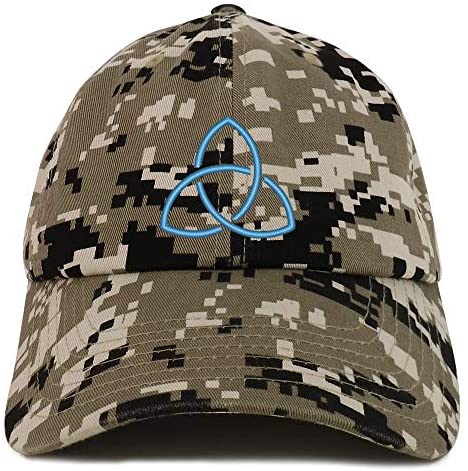 Trendy Apparel Shop Holy Trinity Embroidered Soft Crown 100% Brushed Cotton Cap