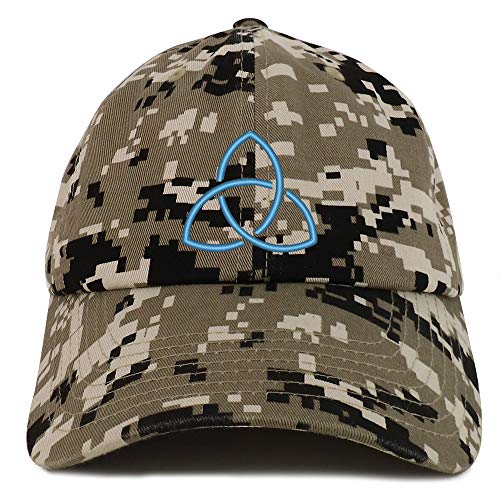 Trendy Apparel Shop Holy Trinity Embroidered Soft Crown 100% Brushed Cotton Cap