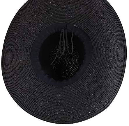 Trendy Apparel Shop Women's Fedora Crown Ribbon Band Wide Brim Sun Hat