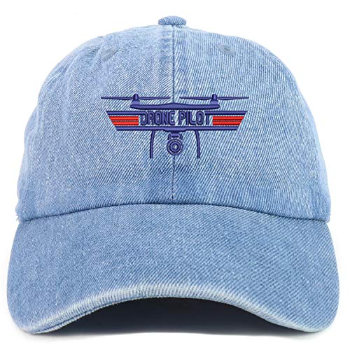 Trendy Apparel Shop Youth Drone Top Gun Pilot Soft Crown Baseball Cap