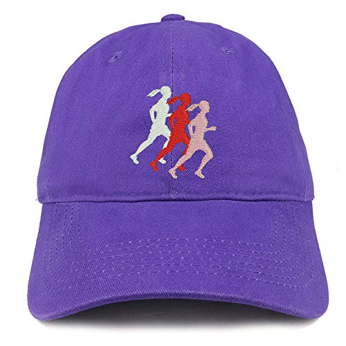 Trendy Apparel Shop Female Runner Embroidered Soft Crown 100% Brushed Cotton Cap