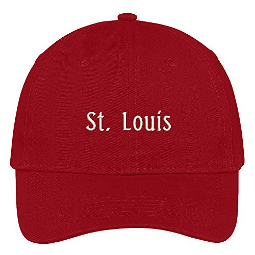 Trendy Apparel Shop St Louis City Embroidered Low Profile 100% Cotton Adjustable Cap