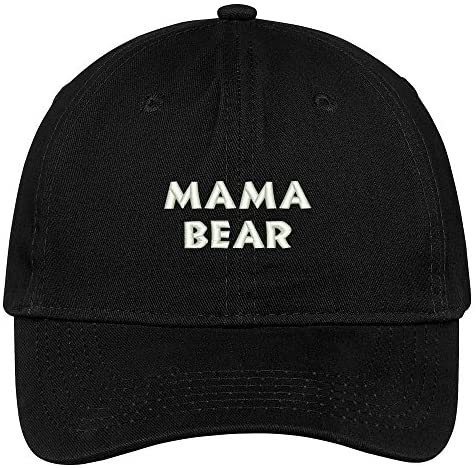 Trendy Apparel Shop Mama Bear Embroidered 100% Cotton Adjustable Cap