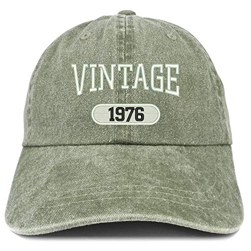Trendy Apparel Shop 45th Birthday Vintage 1976 Washed Cotton Adjustable Cap