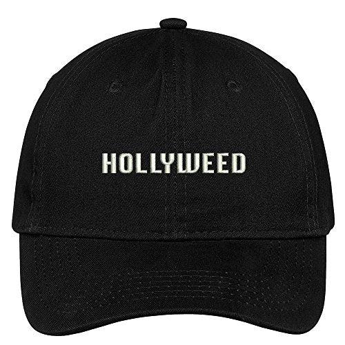 Trendy Apparel Shop Hollyweed Embroidered 100% Quality Brushed Cotton Baseball Cap