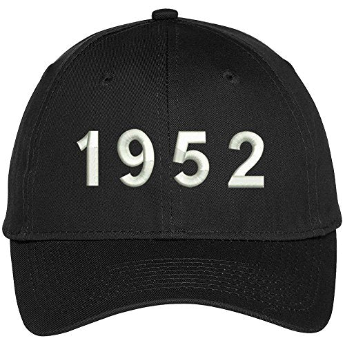 Trendy Apparel Shop 1952 Birth Year Embroidered Baseball Cap