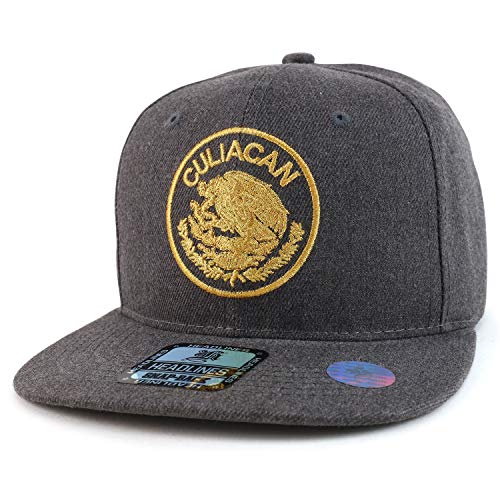 Trendy Apparel Shop Cities of Mexico Embroidered Flatbill Snapback Baseball Cap