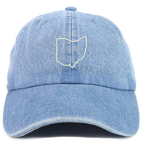 Trendy Apparel Shop Youth Ohio State Outline Adjustable Soft Crown Baseball Cap