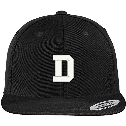Trendy Apparel Shop Letter D Collegiate Varsity Font Initial Embroidered Baseball Cap