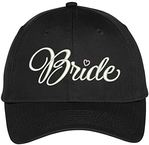 Trendy Apparel Shop Bride Embroidered Adjustable Cotton Baseball Cap