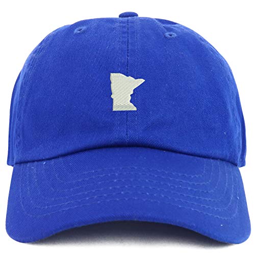 Trendy Apparel Shop Youth Minnesota State Adjustable Soft Crown Baseball Cap