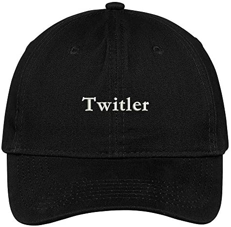 Trendy Apparel Shop Twitler Embroidered 100% Quality Brushed Cotton Baseball Cap