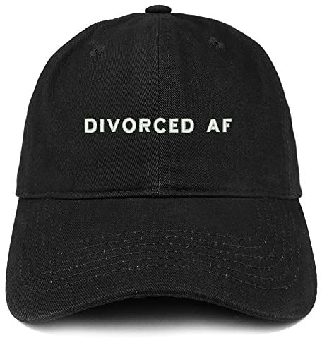 Trendy Apparel Shop Divorced AF Embroidered Soft Cotton Dad Hat
