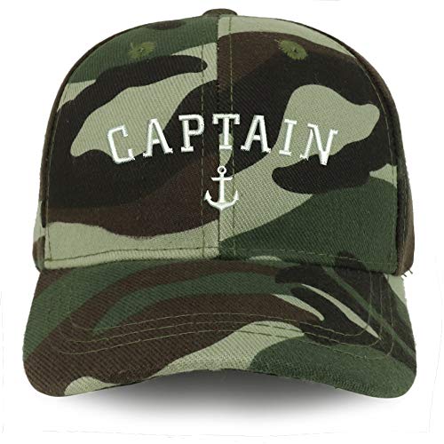 Trendy Apparel Shop Captain Anchor Embroidered Youth Size Kids Structured Baseball Cap