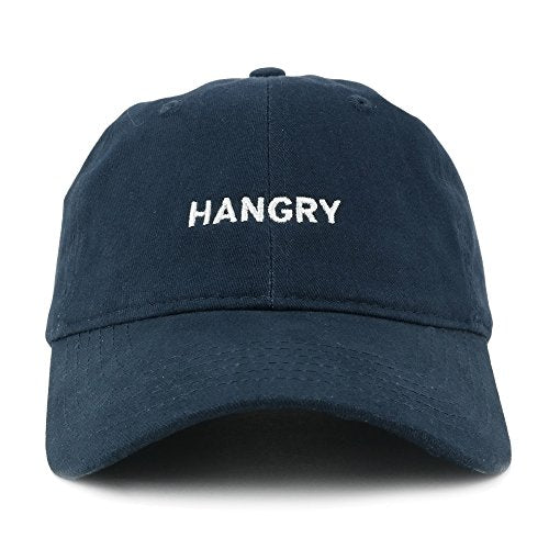Trendy Apparel Shop Hangry Embroidered 100% Cotton Adjustable Cap