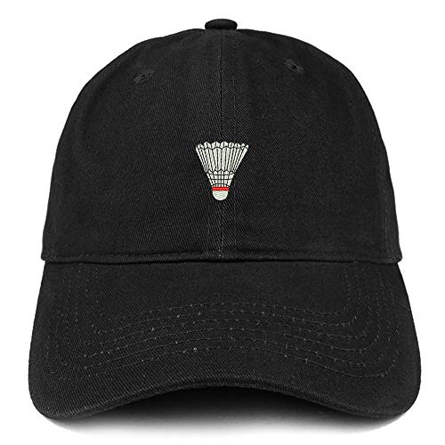 Trendy Apparel Shop Badminton Shuttlecock Soft Crown 100% Brushed Cotton Cap