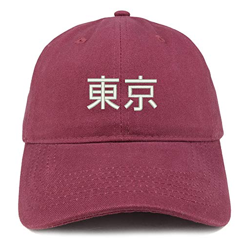 Trendy Apparel Shop Tokyo Japanese Embroidered Soft Crown 100% Brushed Cotton Cap