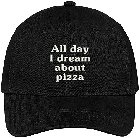 Trendy Apparel Shop All Day I Dream About Pizza Embroidered Soft Cotton Low Profile Dad Hat