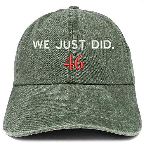Trendy Apparel Shop We Just Did 46 President 2020 Celebration Washed Cotton Cap