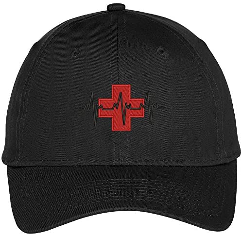 Trendy Apparel Shop Medical Cross Embroidered Adjustable Baseball Cap