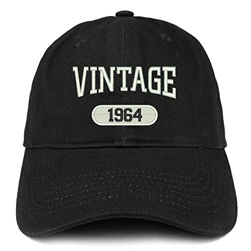 Trendy Apparel Shop Vintage 1964 Embroidered 57th Birthday Relaxed Fitting Cotton Cap