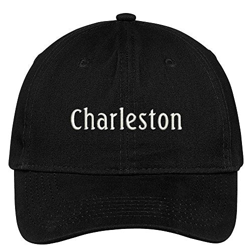 Trendy Apparel Shop Charleston City Embroidered Low Profile 100% Cotton Adjustable Cap -