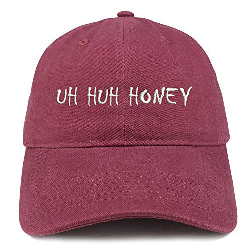 Trendy Apparel Shop Huh Honey Embroidered Brushed Cotton Adjustable Cap