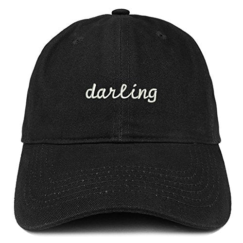 Trendy Apparel Shop Darling Embroidered 100% Cotton Adjustable Strap Cap