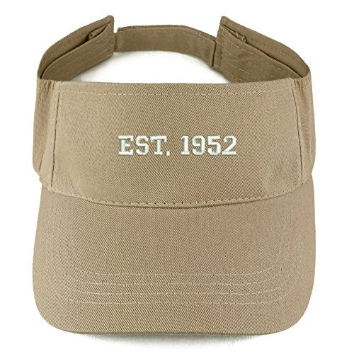 Trendy Apparel Shop EST 1952 Embroidered - 69th Birthday Gift Summer Adjustable Visor