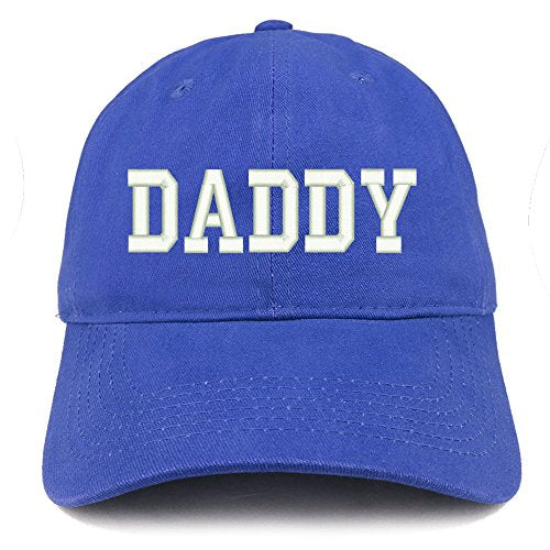 Trendy Apparel Shop Daddy Collegiate Font Embroidered Brushed Cotton Cap