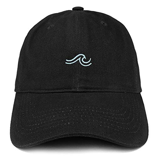 Trendy Apparel Shop The Wave Embroidered 100% Cotton Adjustable Cap Dad Hat