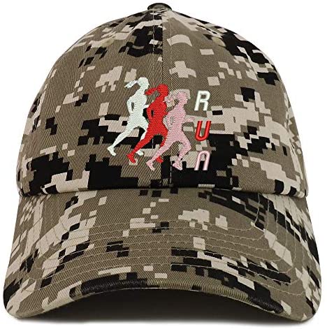Trendy Apparel Shop Female Run Embroidered Soft Crown 100% Brushed Cotton Cap
