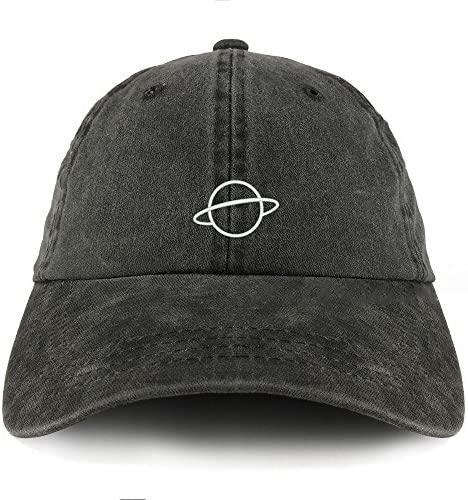 Trendy Apparel Shop Planet Embroidered Pigment Dyed Unstructured Cap