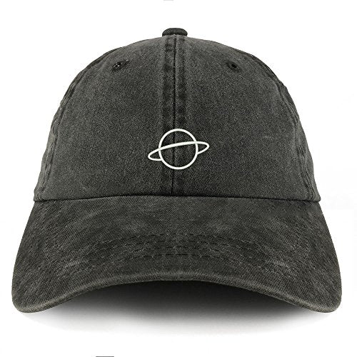 Trendy Apparel Shop Planet Embroidered Pigment Dyed Unstructured Cap