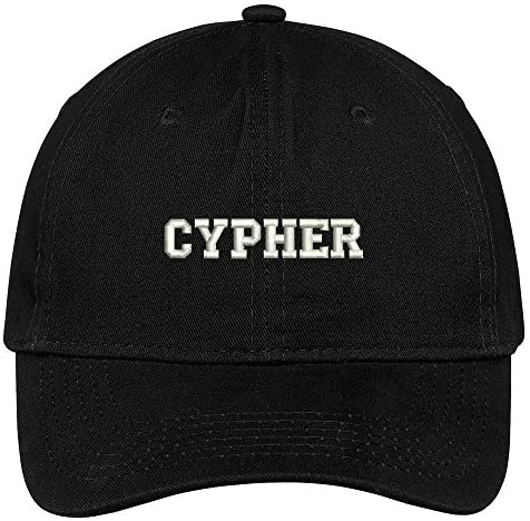 Trendy Apparel Shop Cypher Embroidered Low Profile Soft Cotton Brushed Cap