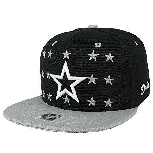 Trendy Apparel Shop Texas Big Star Embroidered Flat Bill Adjustable Baseball Cap