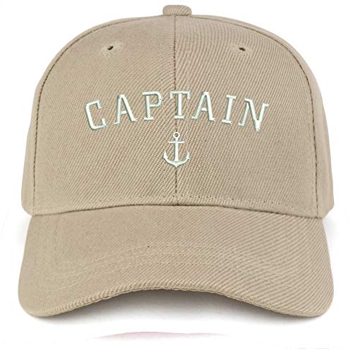 Trendy Apparel Shop Captain Anchor Embroidered Youth Size Kids Structured Baseball Cap